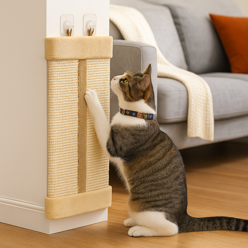 Tiragraffi da Parete e Angolo in Sisal Naturale Ecologico | WallGuard