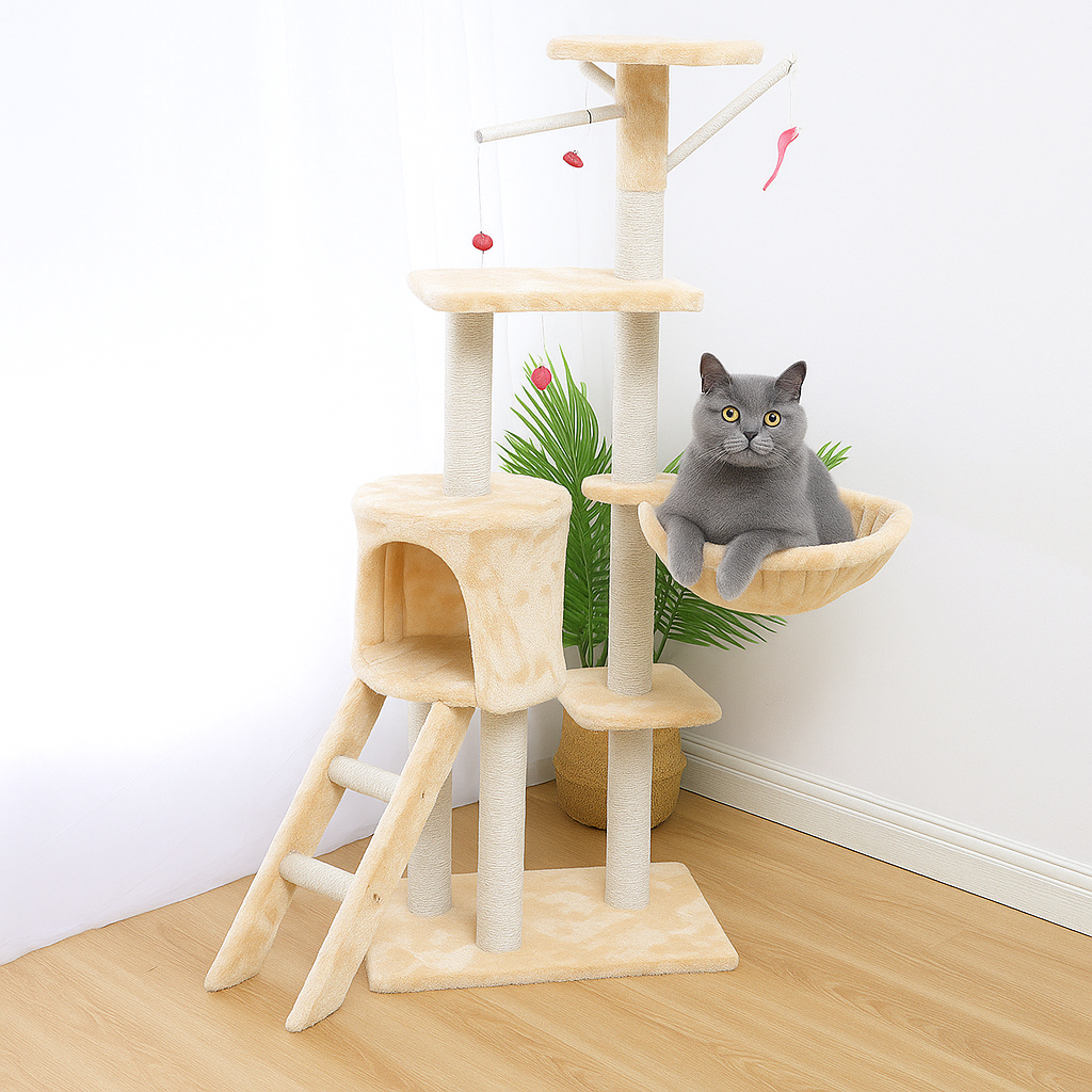 Tiragraffi/Torre Multilivello di Design per Gatti Avventurosi | SkyCastle Tower