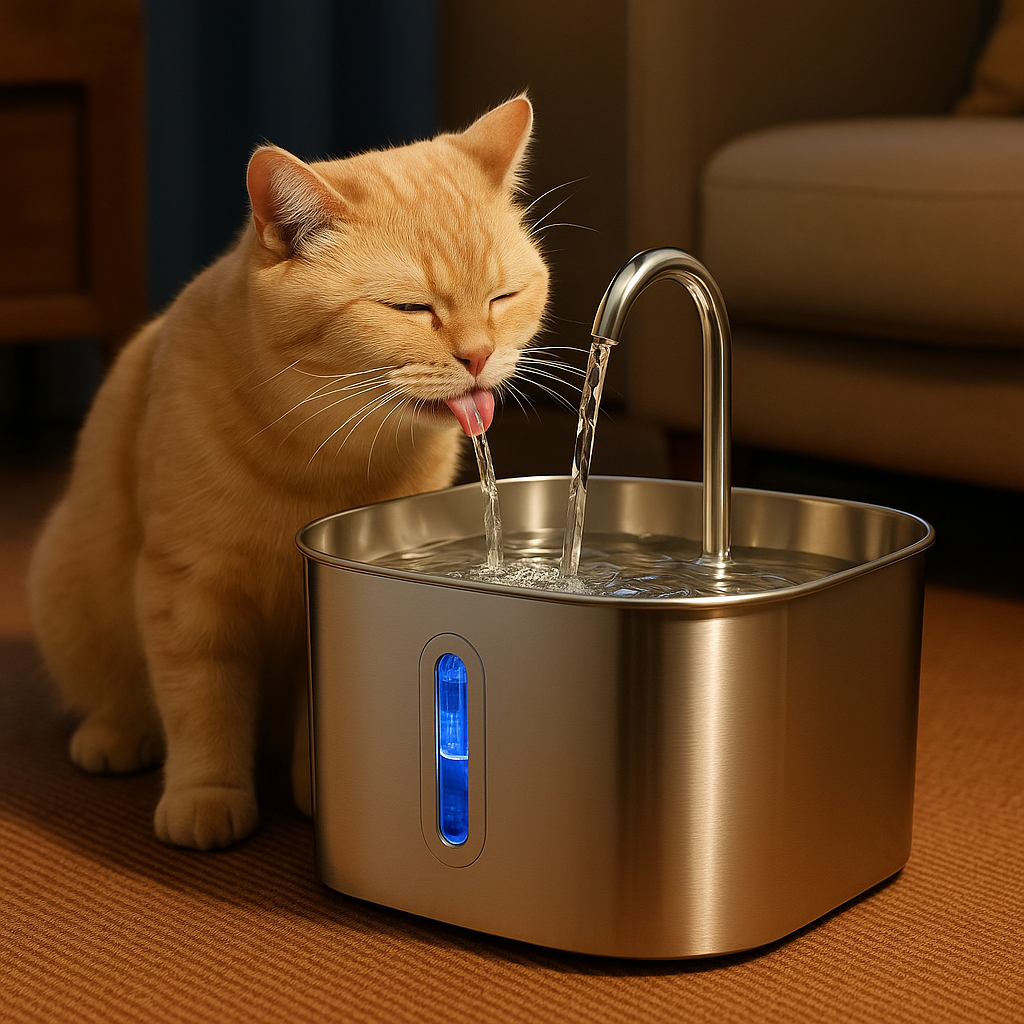 Fontana Automatica in Acciaio per Gatti e Cani | SteelFresh