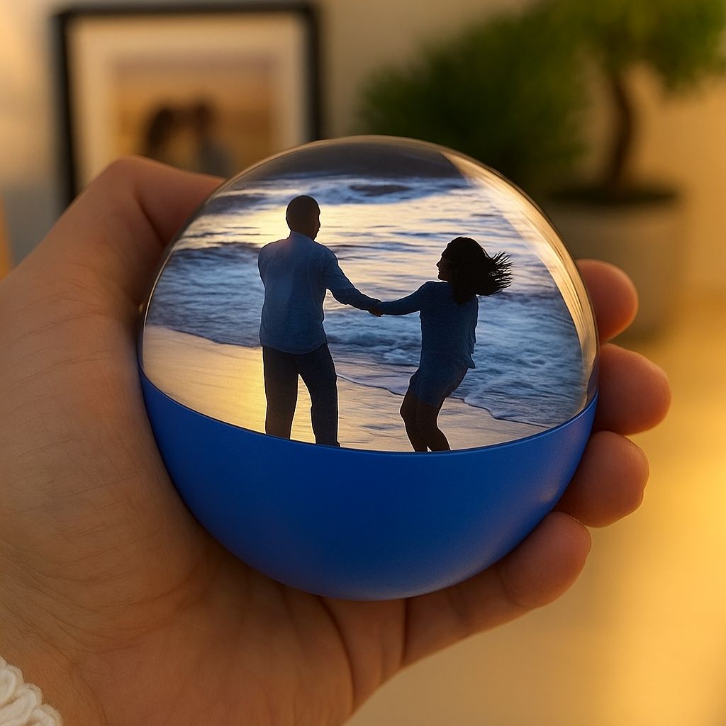Sfera Olografica per Foto e Video Regalo Personalizzato per Ricordi Indimenticabili | Crystal Memory