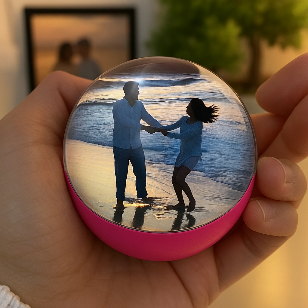 Sfera Olografica per Foto e Video Regalo Personalizzato per Ricordi Indimenticabili | Crystal Memory