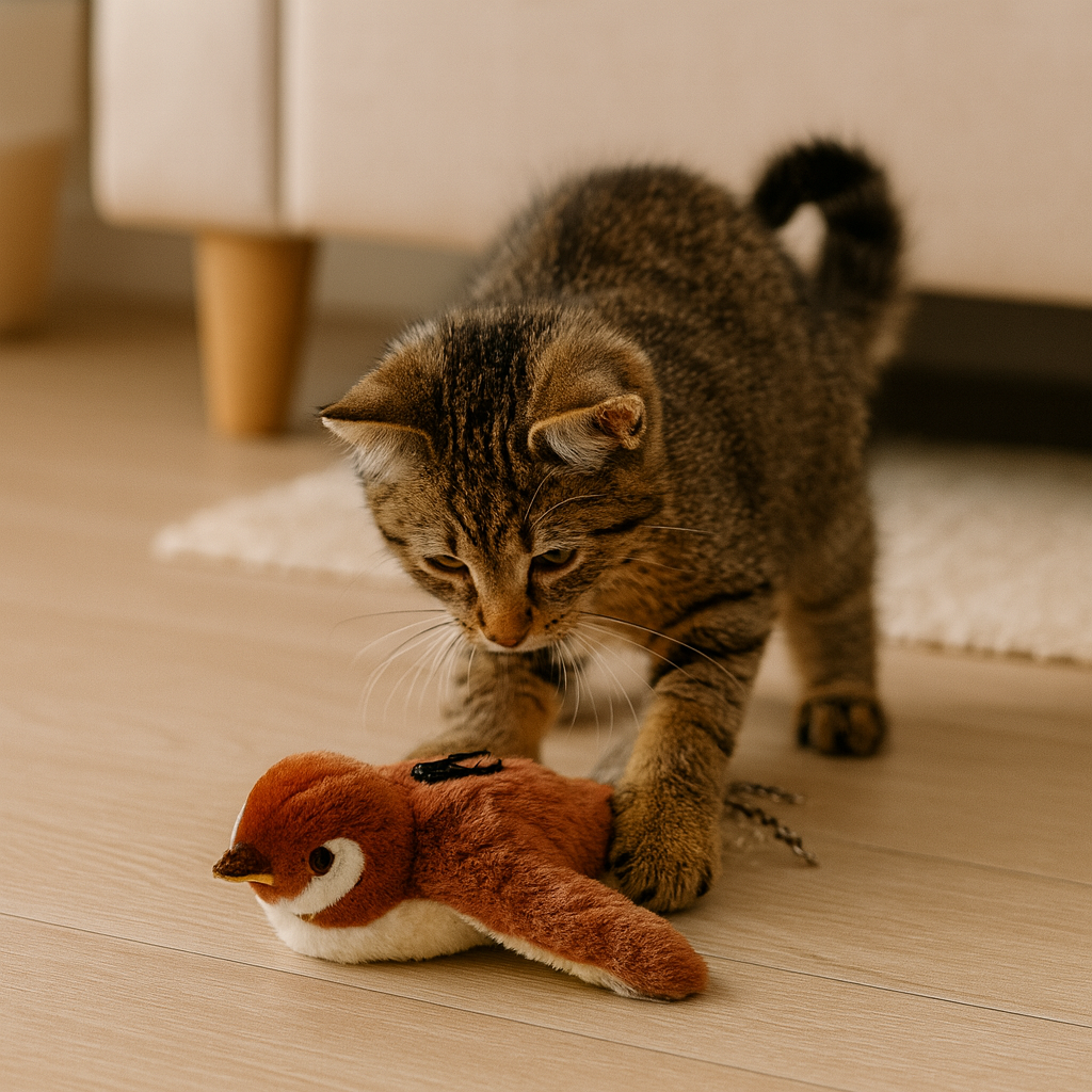 Uccellino Interattivo Automatico per Gatti, Stimola l’Istinto di Caccia | Flappy Bird