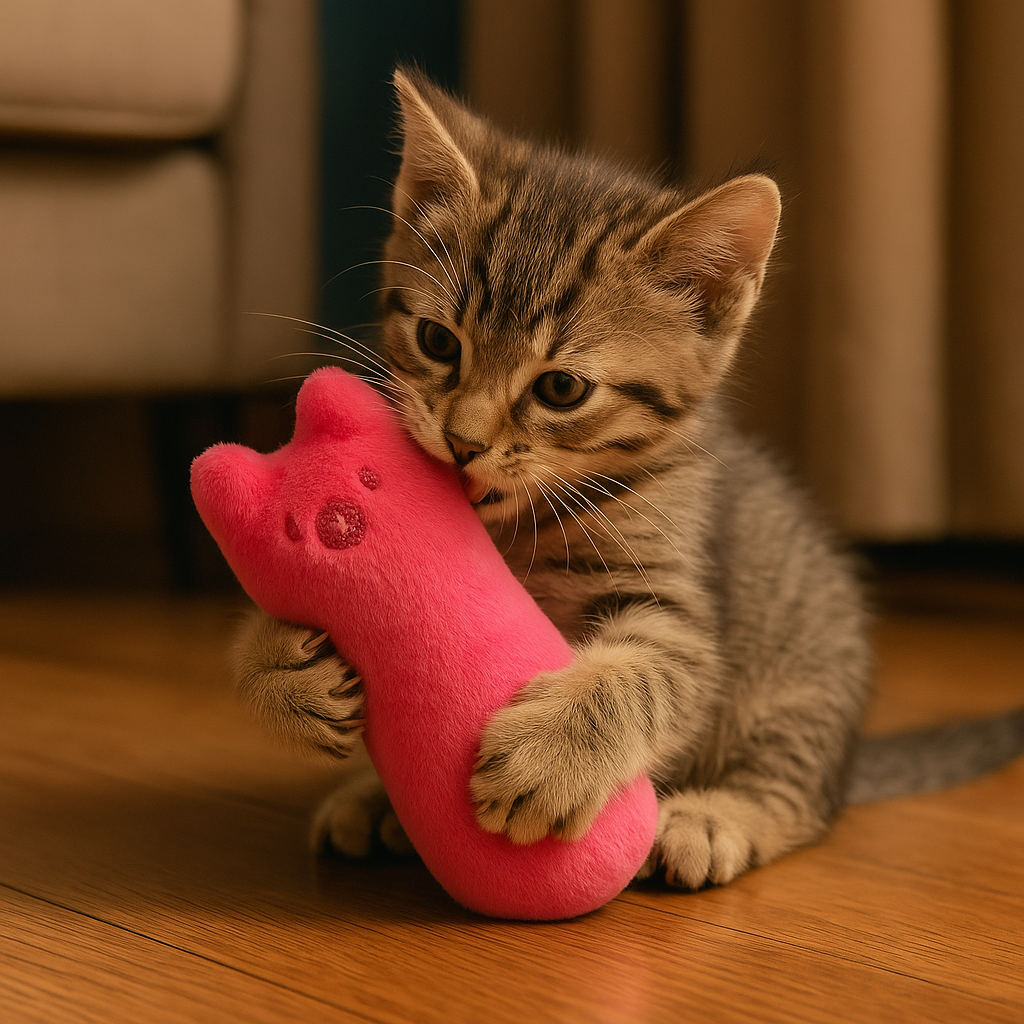 Peluche Morbido per Gatti da mordere con Erba Gatta | ChewStick