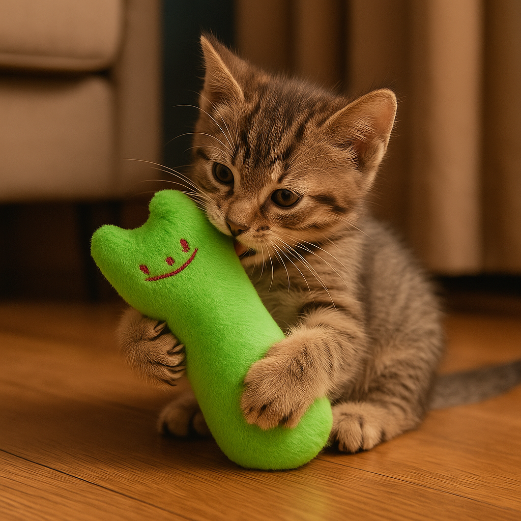 Peluche Morbido per Gatti da mordere con Erba Gatta | ChewStick