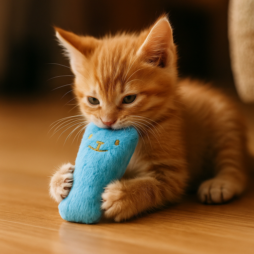 Peluche Morbido per Gatti da mordere con Erba Gatta | ChewStick