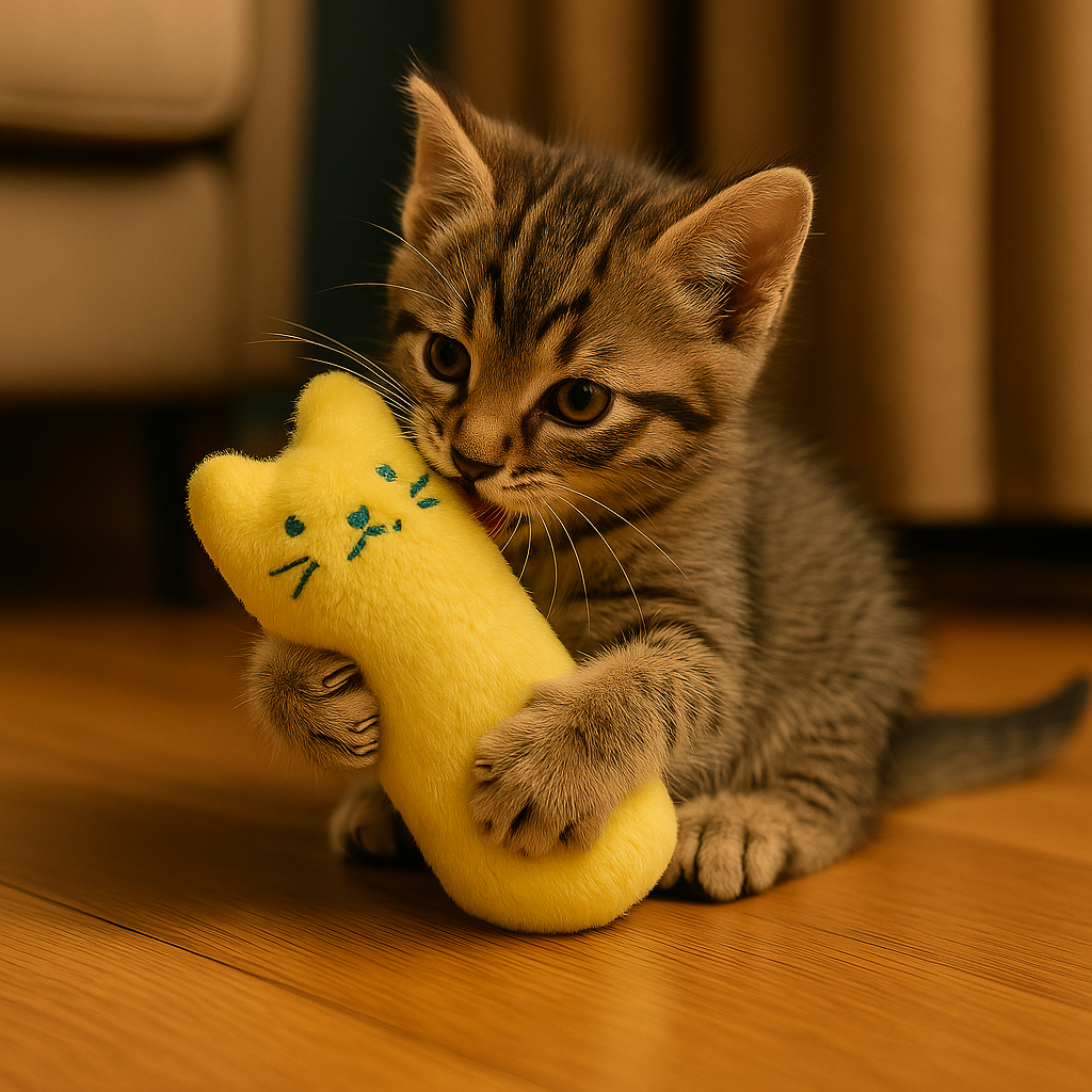 Peluche Morbido per Gatti da mordere con Erba Gatta | ChewStick