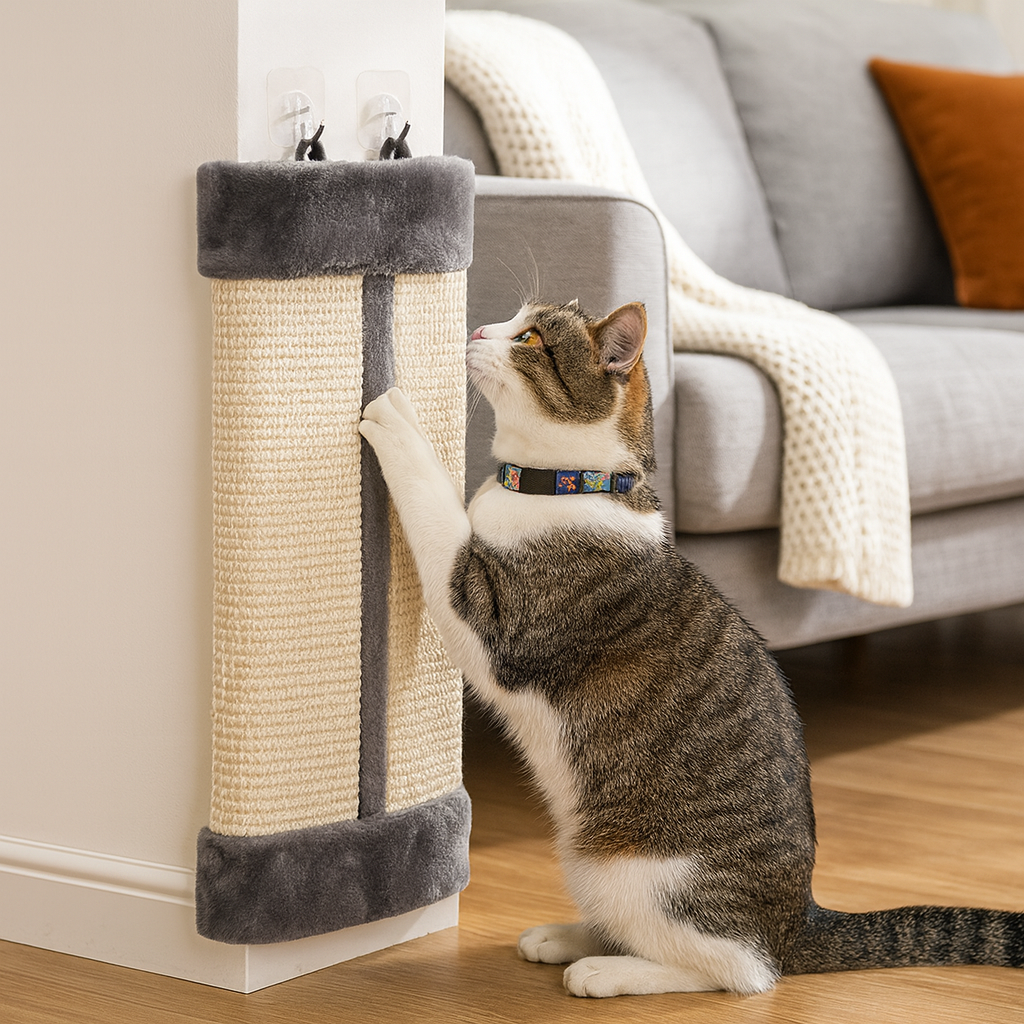 Tiragraffi da Parete e Angolo in Sisal Naturale Ecologico | WallGuard