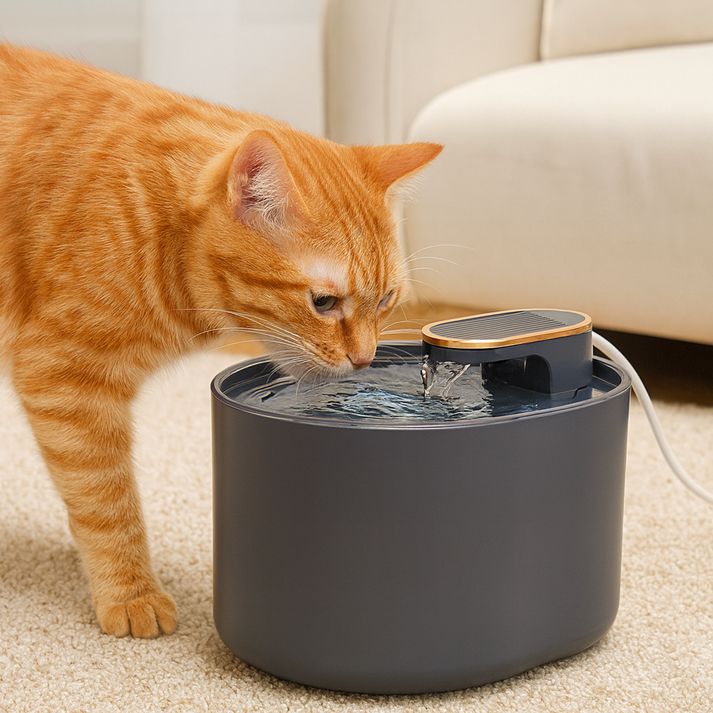 Fontanella Elettrica Silenziosa per Gatti Acqua Fresca e Pulita 24/7 | AquaFlow