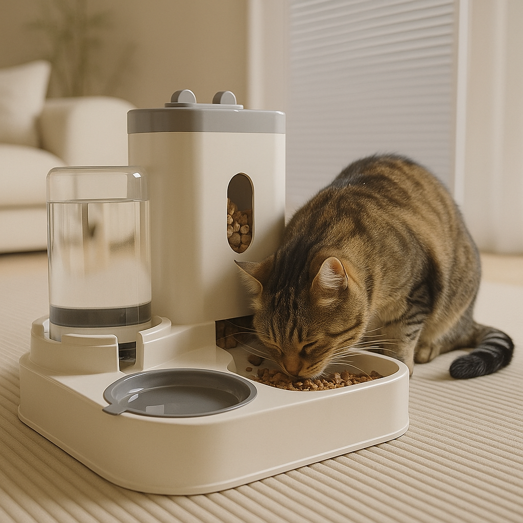 Dispenser Automatico Cibo e Acqua per Gatti | DuoFeed