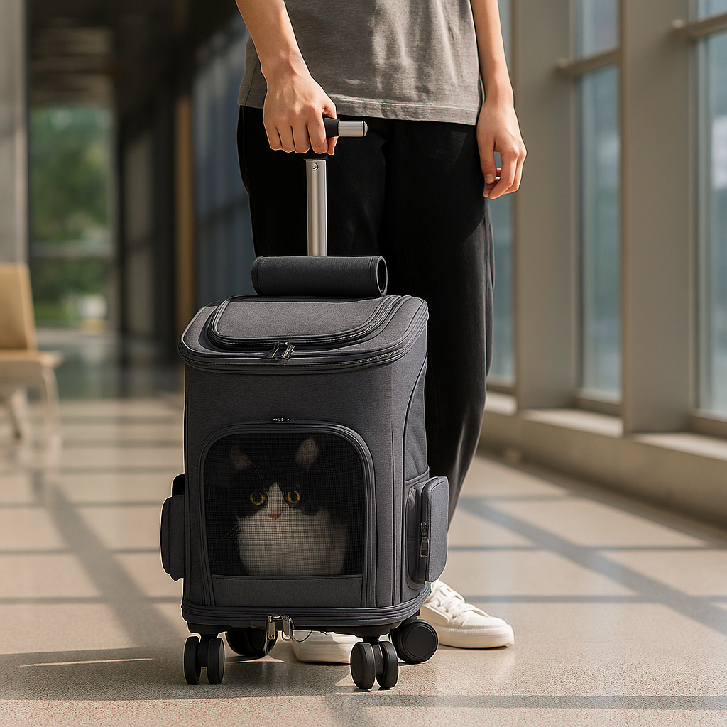 Zaino Trasportino con o senza Trolley per Gatti e Cani  | SpaceTrek