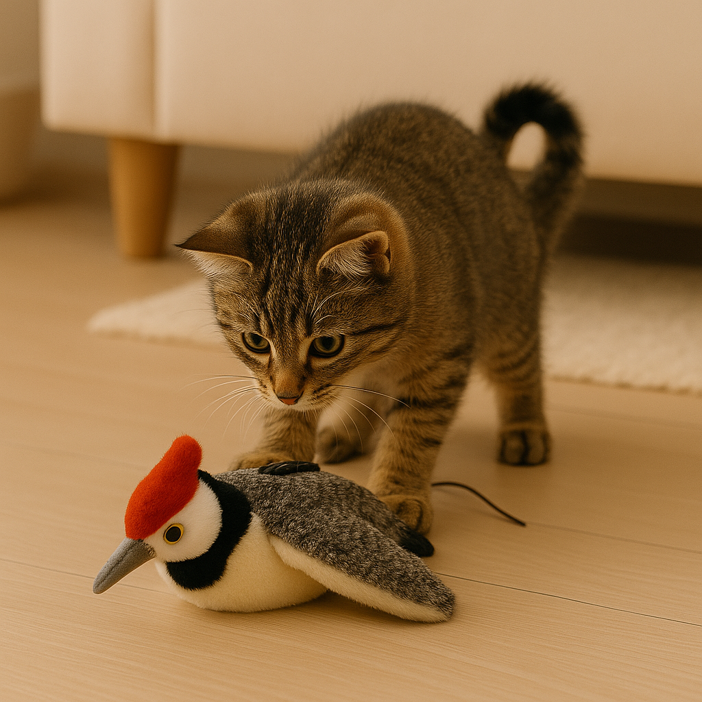 Uccellino Interattivo Automatico per Gatti, Stimola l’Istinto di Caccia | Flappy Bird