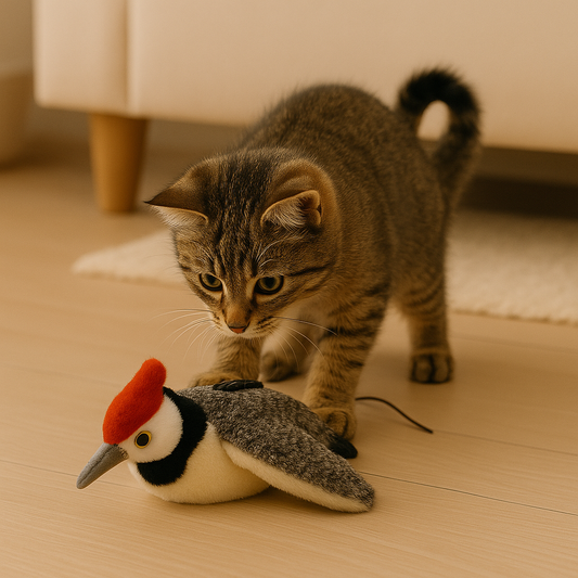 Uccellino Interattivo Automatico per Gatti, Stimola l’Istinto di Caccia | Flappy Bird