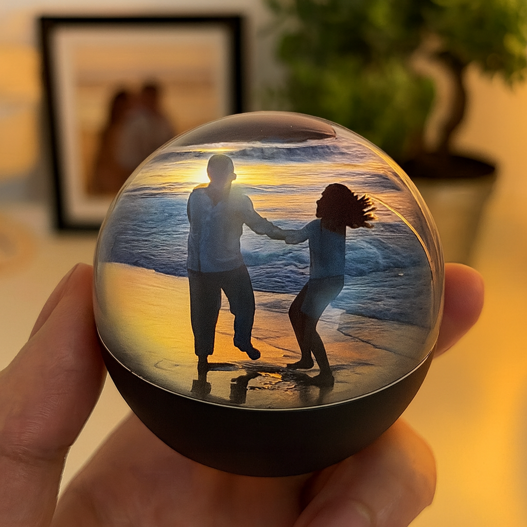 Sfera Olografica per Foto e Video Regalo Personalizzato per Ricordi Indimenticabili | Crystal Memory