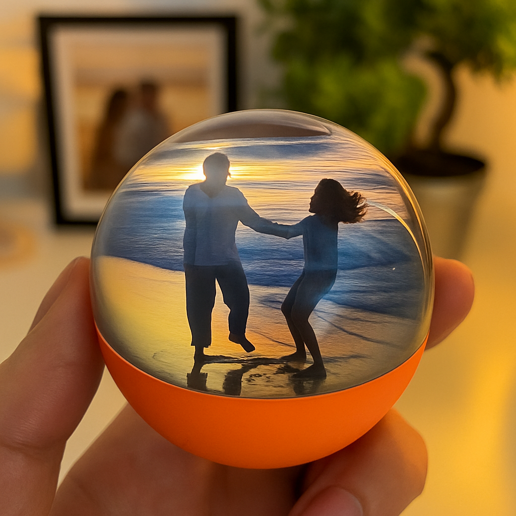 Sfera Olografica per Foto e Video Regalo Personalizzato per Ricordi Indimenticabili | Crystal Memory