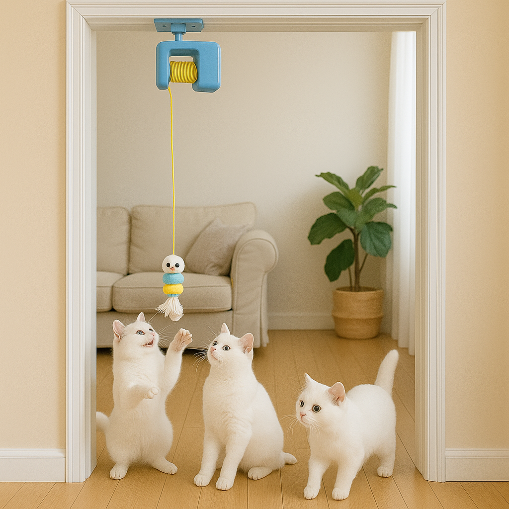 Giocattolo Elettrico per Gatti Interattivo, Automatico, Anti-Noia | Yo-yo Cat