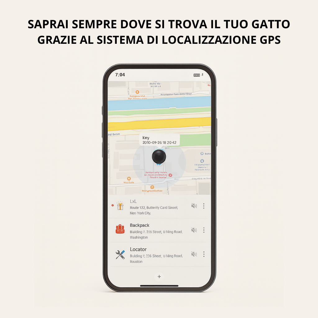 Localizzatore GPS per Gatti Antismarrimento Bluetooth | PurrTrack
